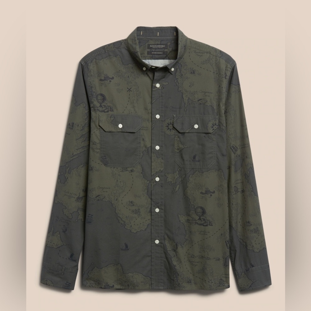 Banana Republic Map Shirt